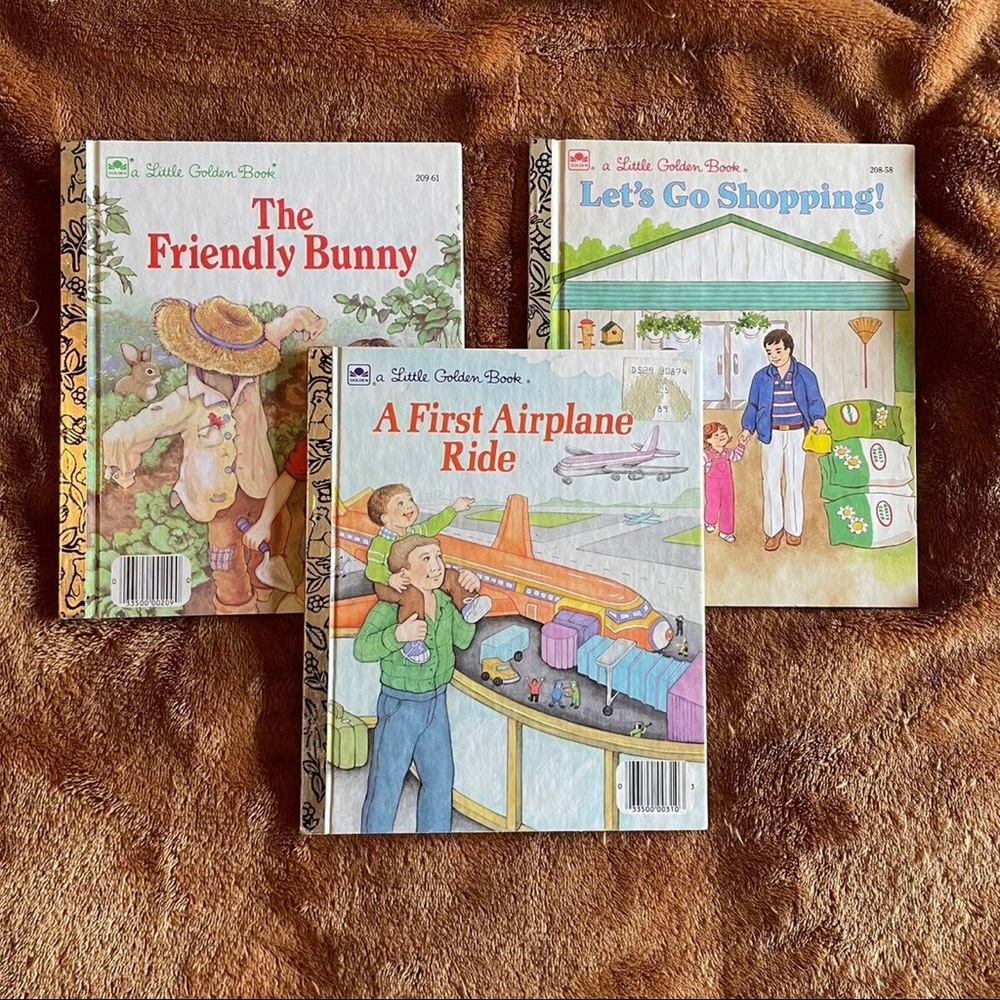 Lot of 3 RARE HTF Little Golden Books